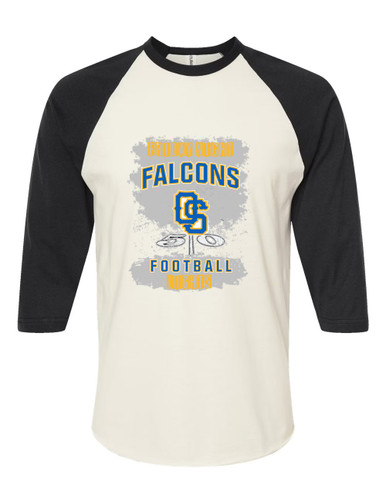 Olathe South Falcons OS Script Football #6 Men's Baseball T-Shirt
