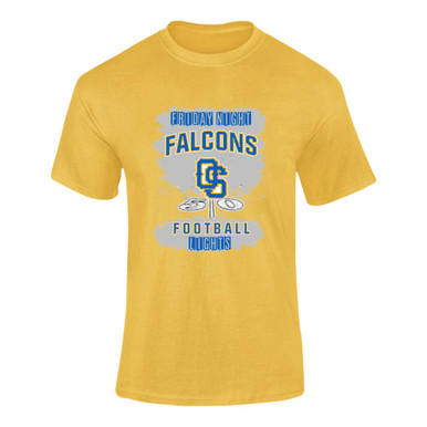 Olathe South Falcons OS Script Football #6 Men's Premium SS T-Shirt