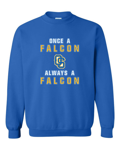 Olathe South Falcons OS Script Once A Men's Sweatshirt