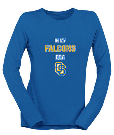 Olathe South Falcons OS Script Era #1 Women's Premium LS T-Shirt