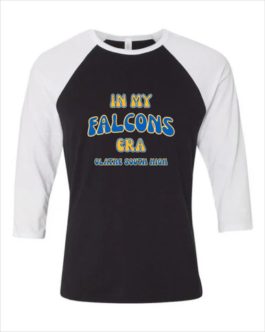 Olathe South Falcons OS Script Era #2 Women's Baseball T-Shirt