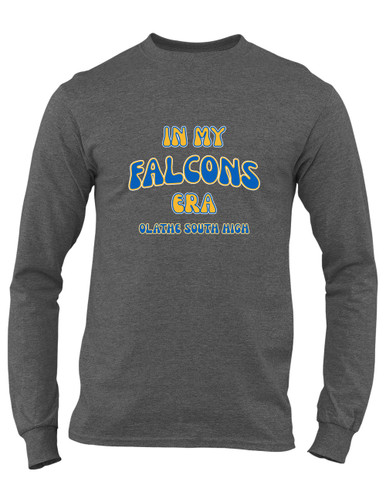 Olathe South Falcons OS Script Era #2 Men's Premium LS T-Shirt