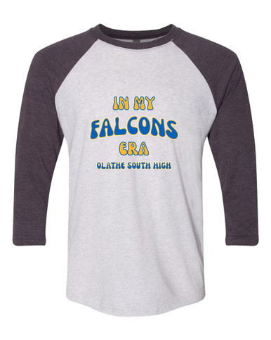 Olathe South Falcons OS Script Era #2 Men's Baseball T-Shirt