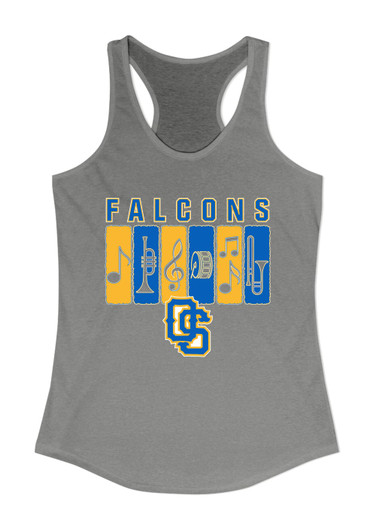 Olathe South Falcons OS Script Band # 2 Women's Tank Top