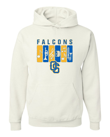 Olathe South Falcons OS Script Band # 2 Men's Premium Hoodie