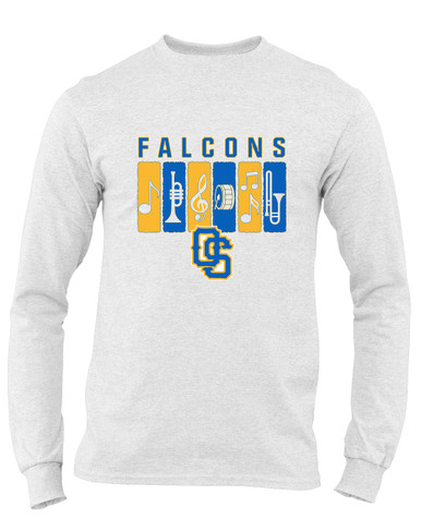 Olathe South Falcons OS Script Band # 2 Men's Premium LS T-Shirt