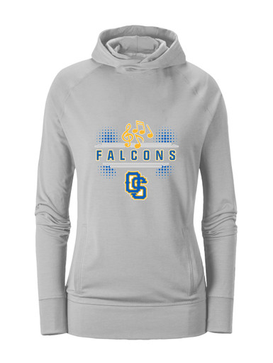 Olathe South Falcons OS Script Band # 3 Women's Hoodie