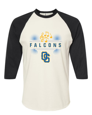 Olathe South Falcons OS Script Band # 3 Women's Baseball T-Shirt