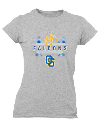Olathe South Falcons OS Script Band # 3 Women's SS T-Shirt