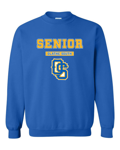 Olathe South Falcons OS Script Senior #2 Men's Sweatshirt