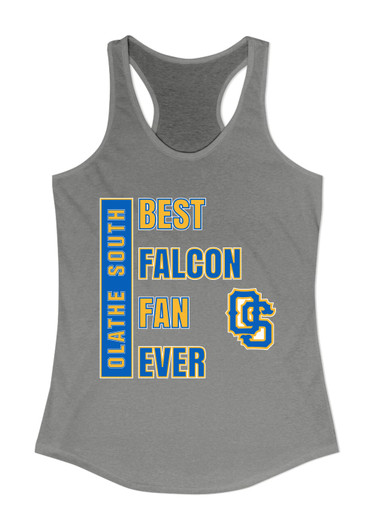 Olathe South Falcons OS Script Best Falcon Fan Women's Tank Top