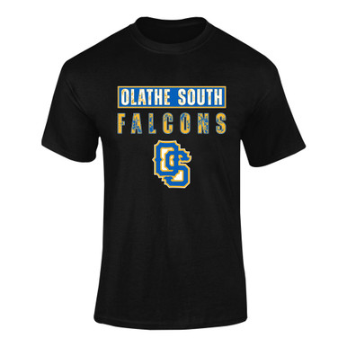 Olathe South Falcons OS Script Mascot #9 Men's Premium SS T-Shirt