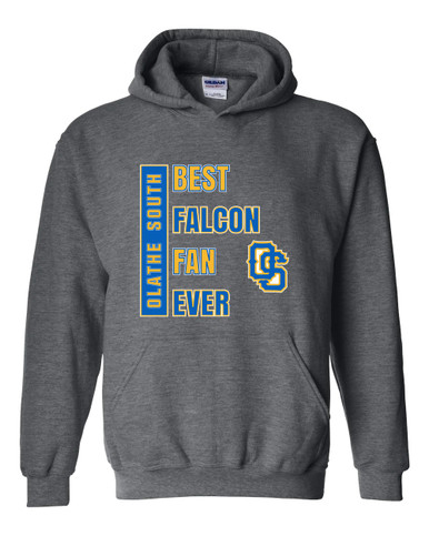 Olathe South Falcons OS Script Best Falcon Fan Men's Hoodie
