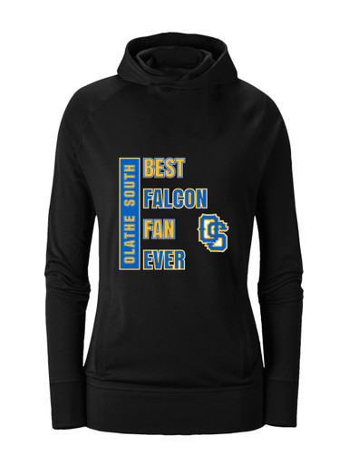 Olathe South Falcons OS Script Best Falcon Fan Women's Hoodie