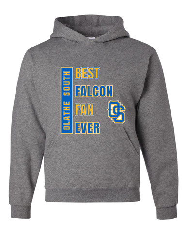 Olathe South Falcons OS Script Best Falcon Fan Men's Premium Hoodie