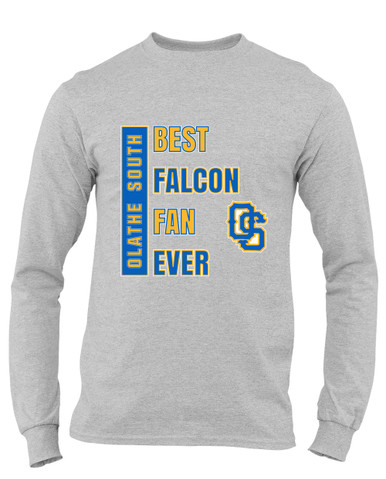 Olathe South Falcons OS Script Best Falcon Fan Men's Premium LS T-Shirt