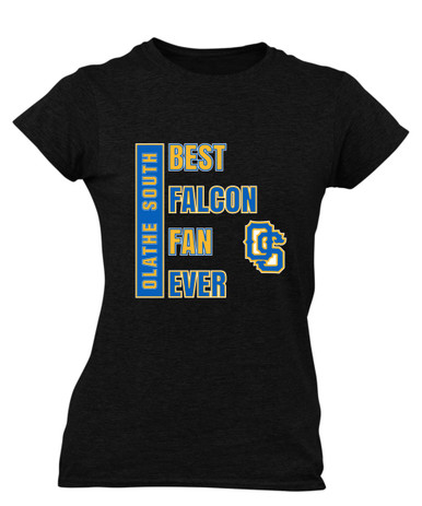 Olathe South Falcons OS Script Best Falcon Fan Women's SS T-Shirt