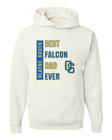 Olathe South Falcons OS Script Best Falcon Dad Men's Premium Hoodie