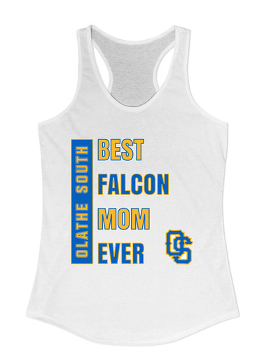 Olathe South Falcons OS Script Best Falcon Mom Women's Tank Top
