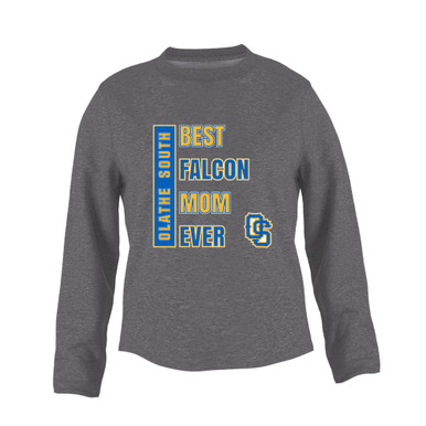 Olathe South Falcons OS Script Best Falcon Mom Women's Sweatshirt