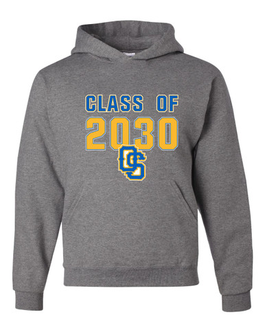 Olathe South Falcons OS Script Class of 2030 Men's Premium Hoodie