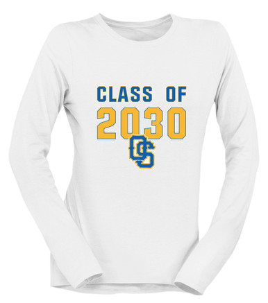 Olathe South Falcons OS Script Class of 2030 Women's Premium LS T-Shirt