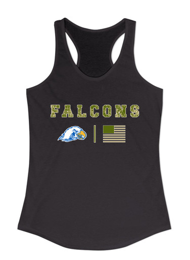 Olathe South Falcons Camo Flag Women's Tank Top