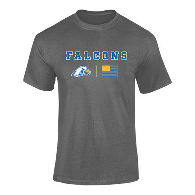 Olathe South Falcons Team Colors Flag Men's Premium SS T-Shirt
