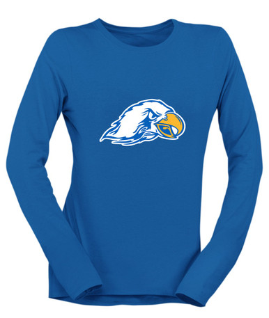 Olathe South Falcons Mascot #1 Women's Premium LS T-Shirt