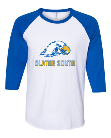 Olathe South Falcons Mascot #2 Men's Baseball T-Shirt