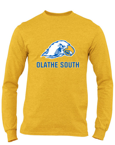 Olathe South Falcons Mascot #2 Men's LS T-Shirt
