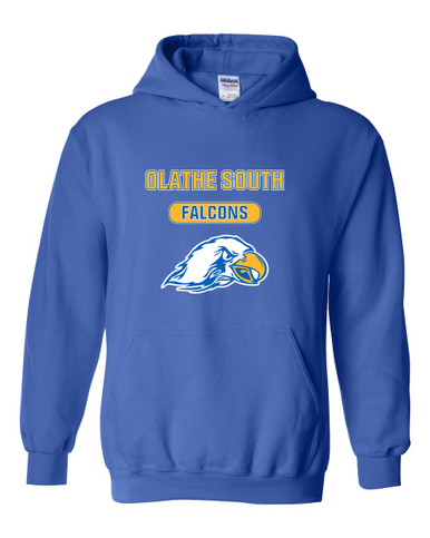 Olathe South Falcons Mascot #3 Men's Hoodie