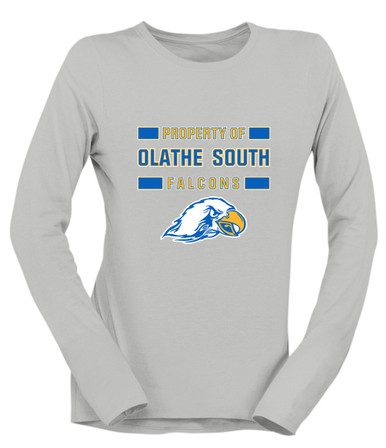 Olathe South Falcons Property Of Women's Premium LS T-Shirt