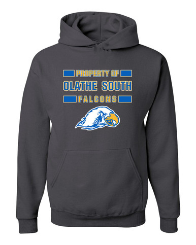 Olathe South Falcons Property Of Men's Premium Hoodie