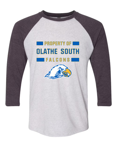 Olathe South Falcons Property Of Men's Baseball T-Shirt