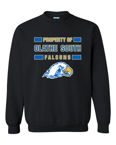 Olathe South Falcons Property Of Men's Sweatshirt