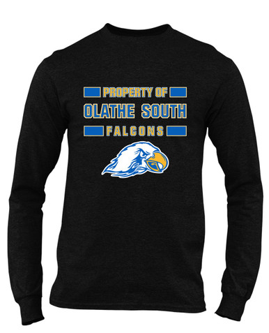 Olathe South Falcons Property Of Men's LS T-Shirt