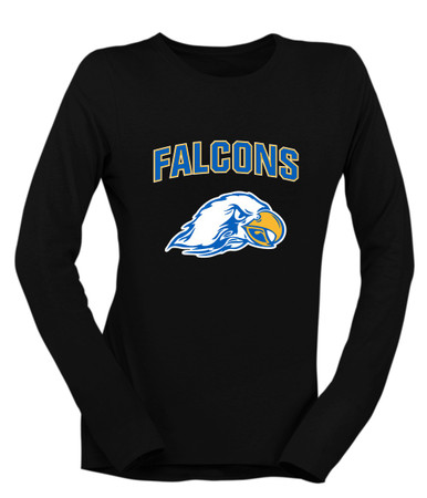 Olathe South Falcons Mascot #6 Women's Premium LS T-Shirt