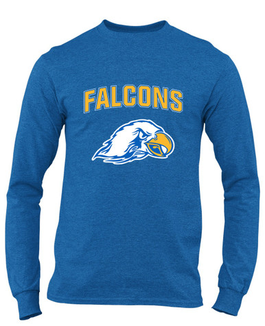 Olathe South Falcons Mascot #6 Men's Premium LS T-Shirt
