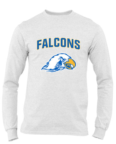 Olathe South Falcons Mascot #6 Men's LS T-Shirt