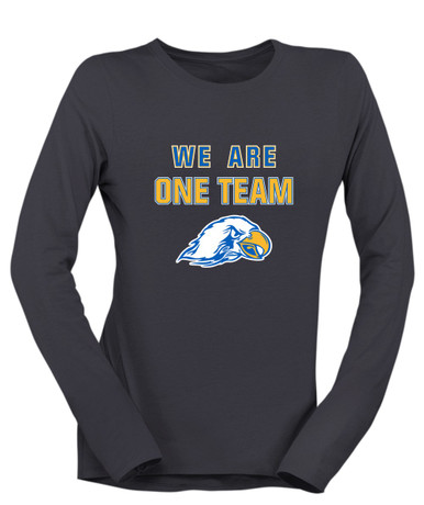 Olathe South Falcons We Are One Team Women's LS T-Shirt