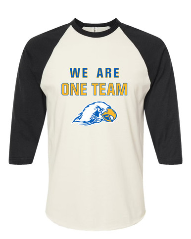 Olathe South Falcons We Are One Team Women's Baseball T-Shirt