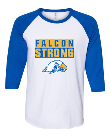 Olathe South Falcons Strong #1 Men's Baseball T-Shirt