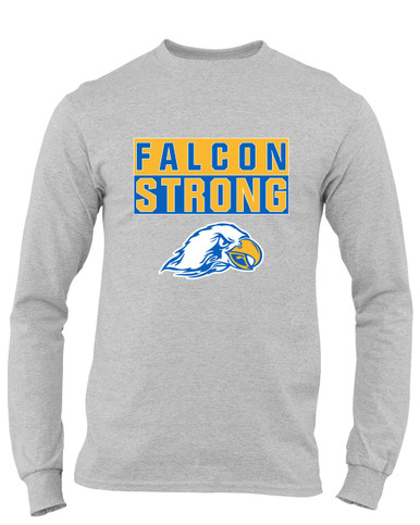 Olathe South Falcons Strong #1 Men's LS T-Shirt