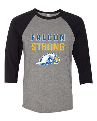 Olathe South Falcons Strong #2 Women's Baseball T-Shirt