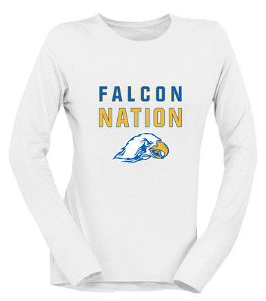 Olathe South Falcons Nation #2 Women's Premium LS T-Shirt