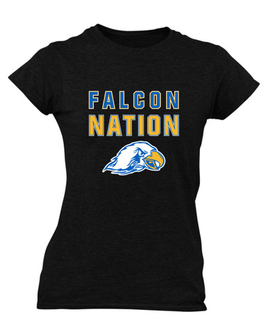 Olathe South Falcons Nation #2 Women's Premium SS T-Shirt