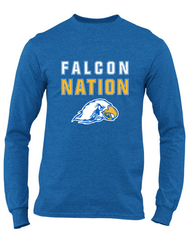 Olathe South Falcons Nation #2 Men's LS T-Shirt