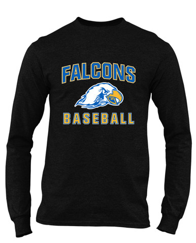 Olathe South Falcons Baseball #1 Men's Premium LS T-Shirt