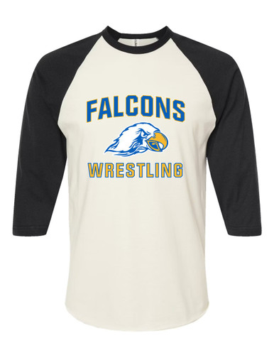 Olathe South Falcons Wrestling Men's Baseball T-Shirt